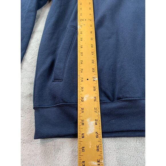 Champion Auburn Tigers Half-Zip Pullover Sweatshirt L Cotton & Polyester Navy Bl - Picture 4 of 14